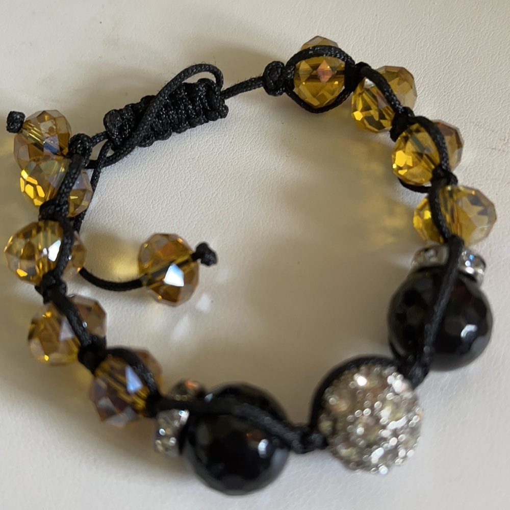 Beaded Drawstring Bracelet New Without Tags - image 1